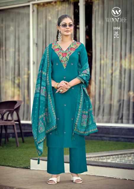 Woodee rutvi 3pcs kurtis wholesale